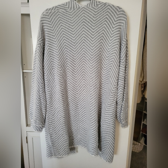 Chevron Mohair Open Front Cardigan, NWT - Picture 2 of 2